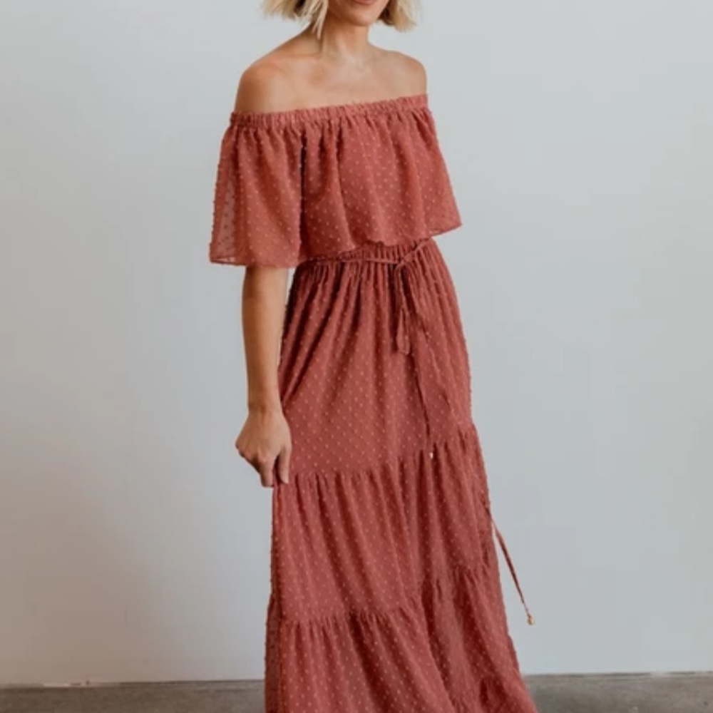 Off shldr maxi wedding guest bridesmaid prty dress